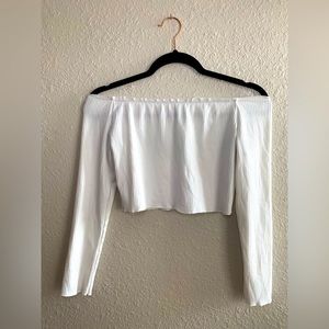 Thin, light long sleeve crop